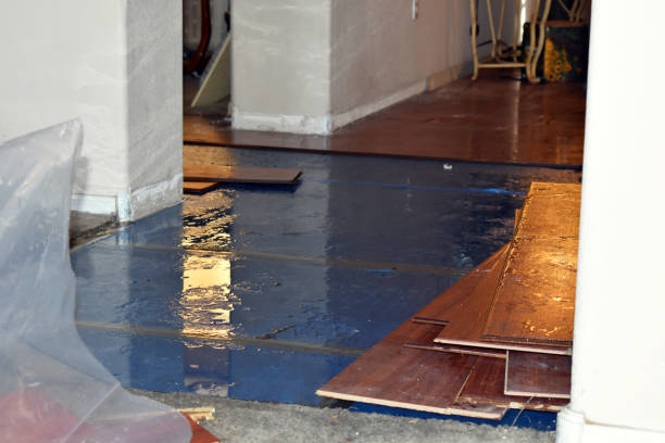 Professional Basement Flood Cleanup technician working in Russell, GA